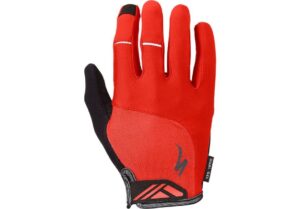 SPECIALIZED Body Geometry Dual-Gel Long Finger Gloves Red