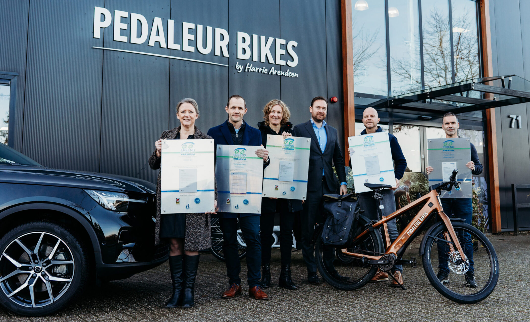 Pedaleur Bikes voor tweede keer ‘Erkend Duurzaam Premium’ gecertificeerd