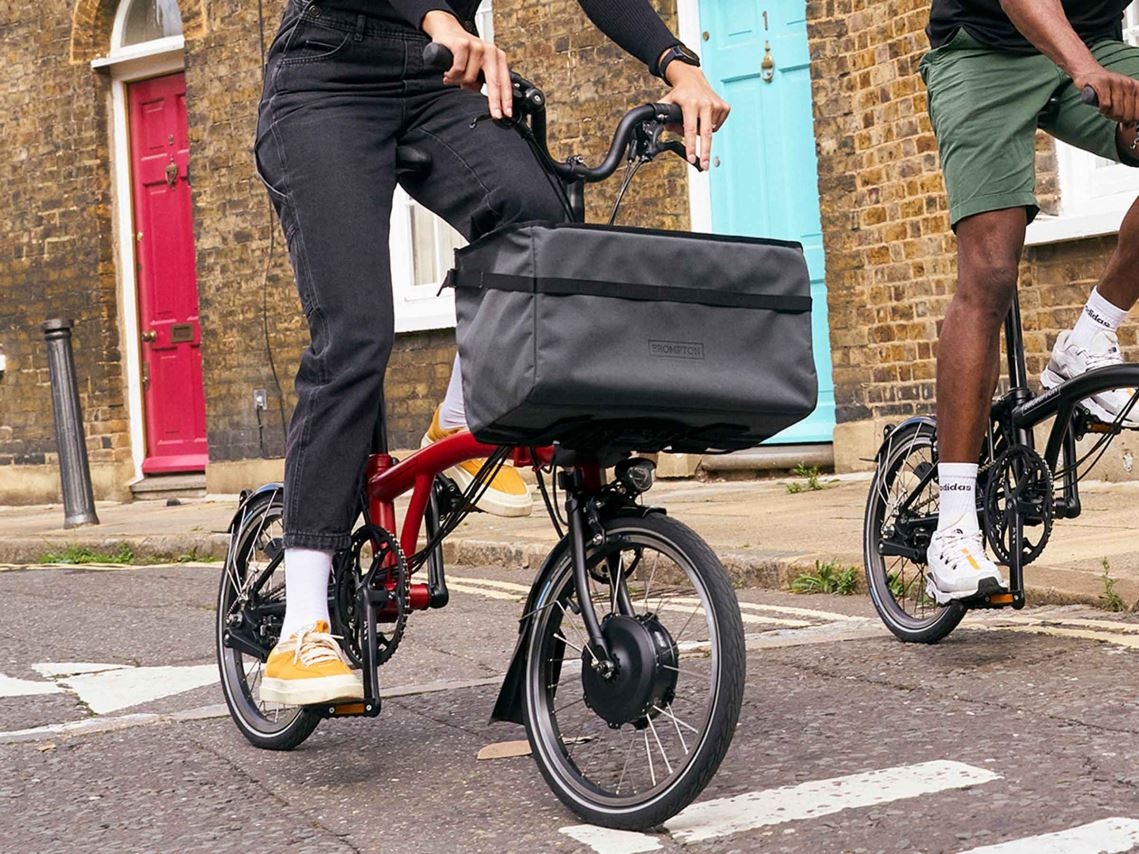 Brompton E-basket incl.Brace & Frame, Dark Grey