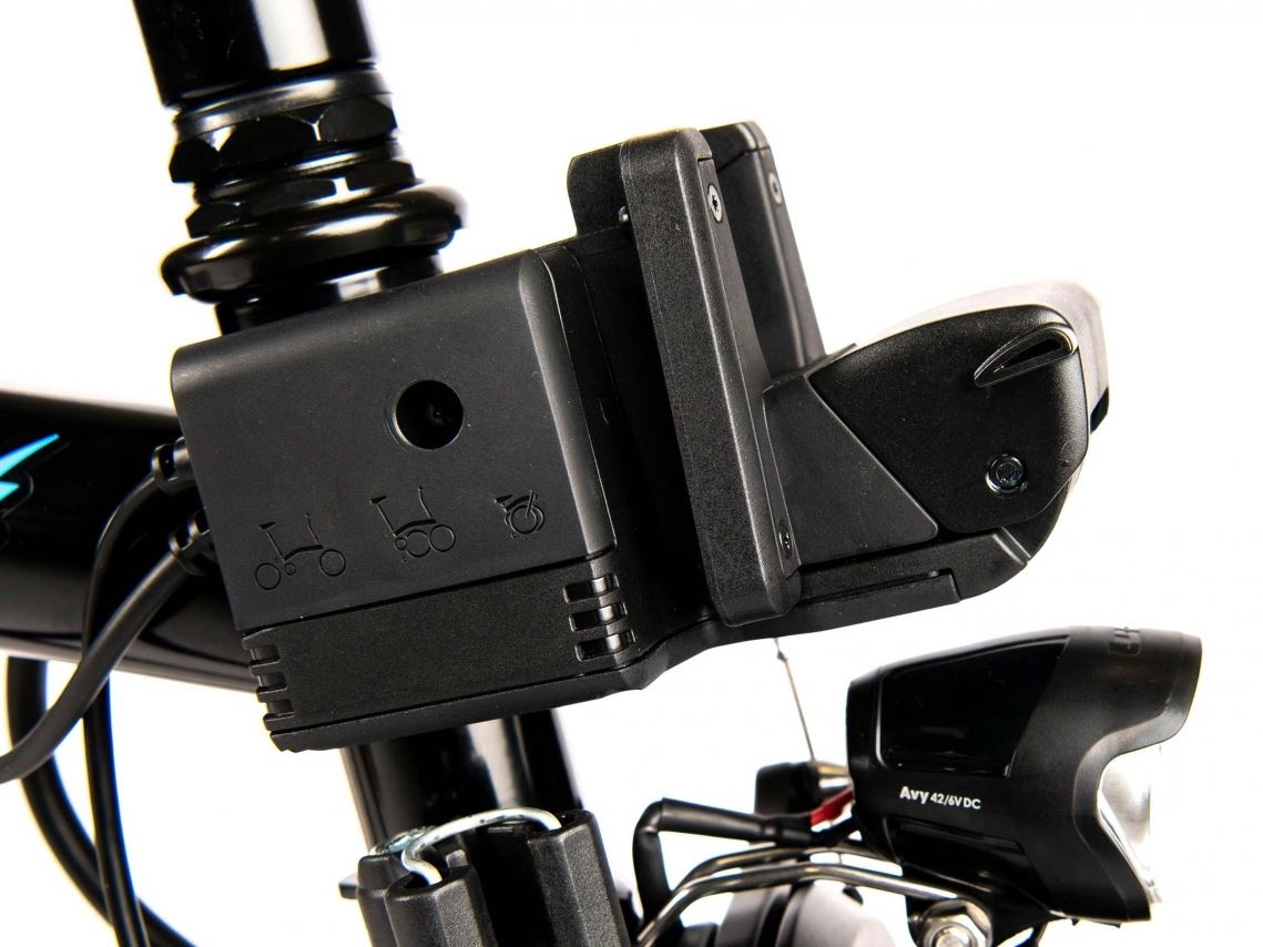 Brompton Electric Front Carry Block compleet, Black