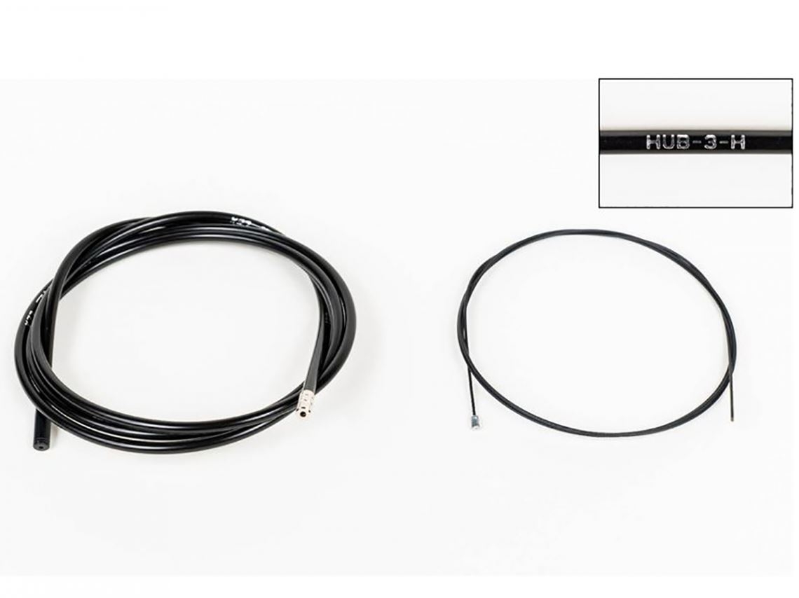 Brompton Hub gear cable + outer H type vanaf 2017, Black