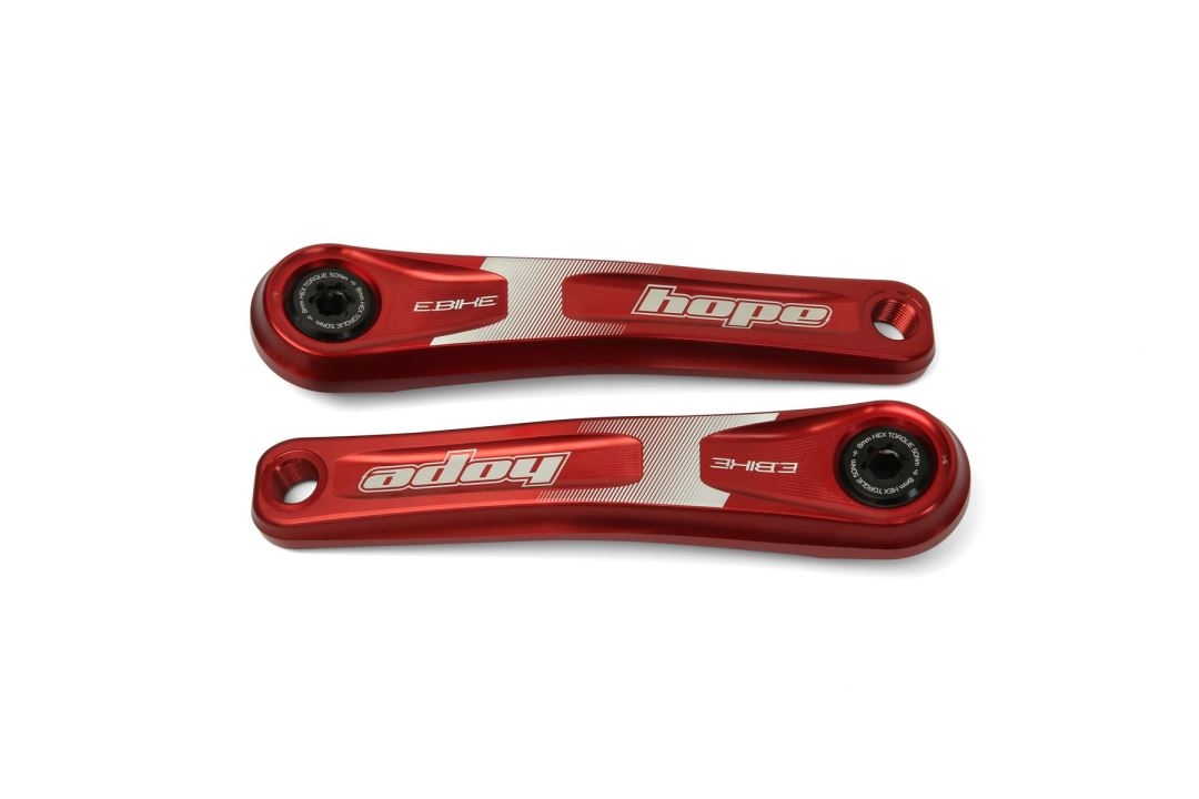 Hope E-Bike Crankset - Specialized - 165mm, Red