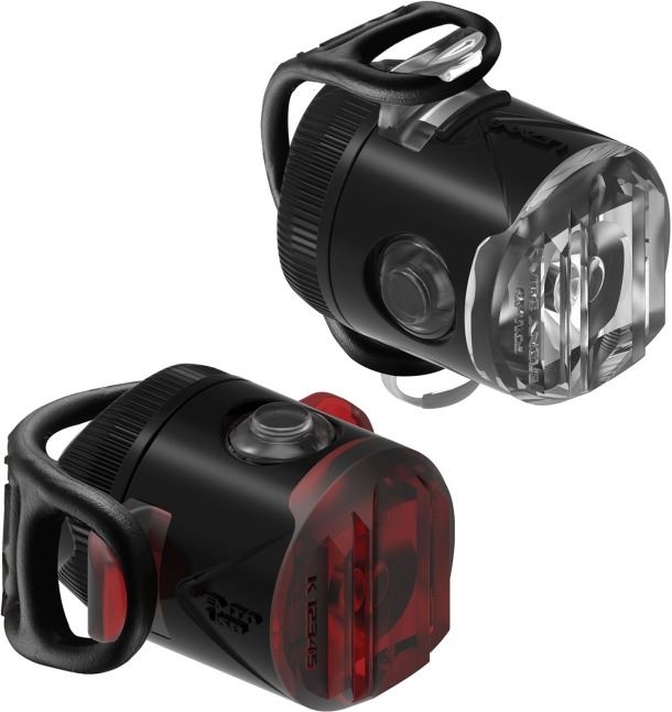 LEZYNE FEMTO USB DRIVE PAIR 15F/5R LUMEN BLACK