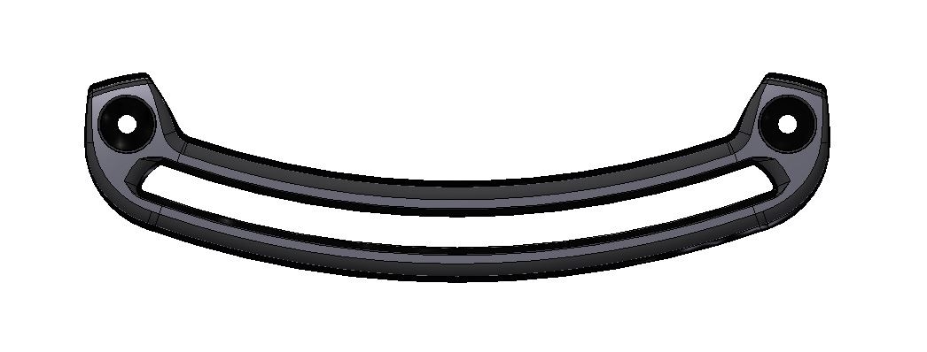 Ortlieb Tasdeel E198 elips rail onder ql2.1 inclusief bevestigingschroeven