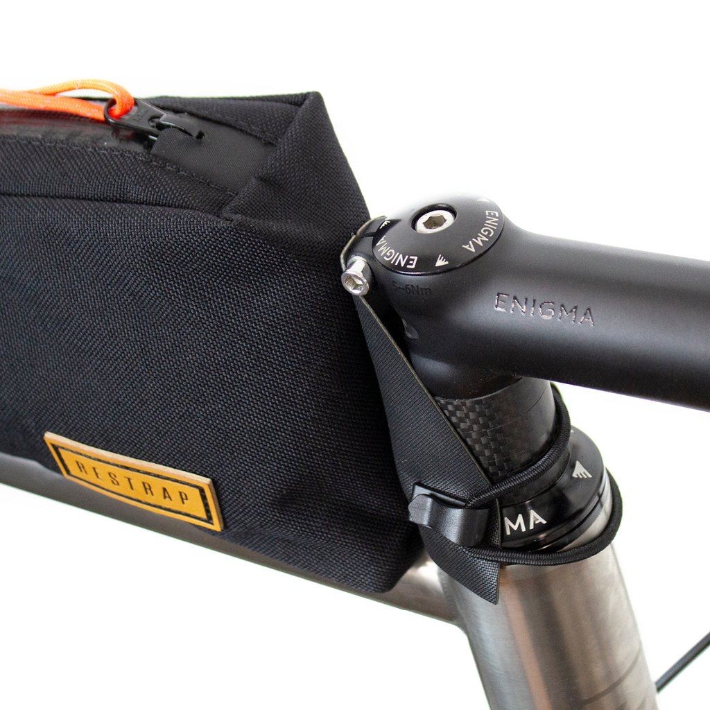 Restrap Bolt on Top Tube Bag 0.8 Ltr, Black