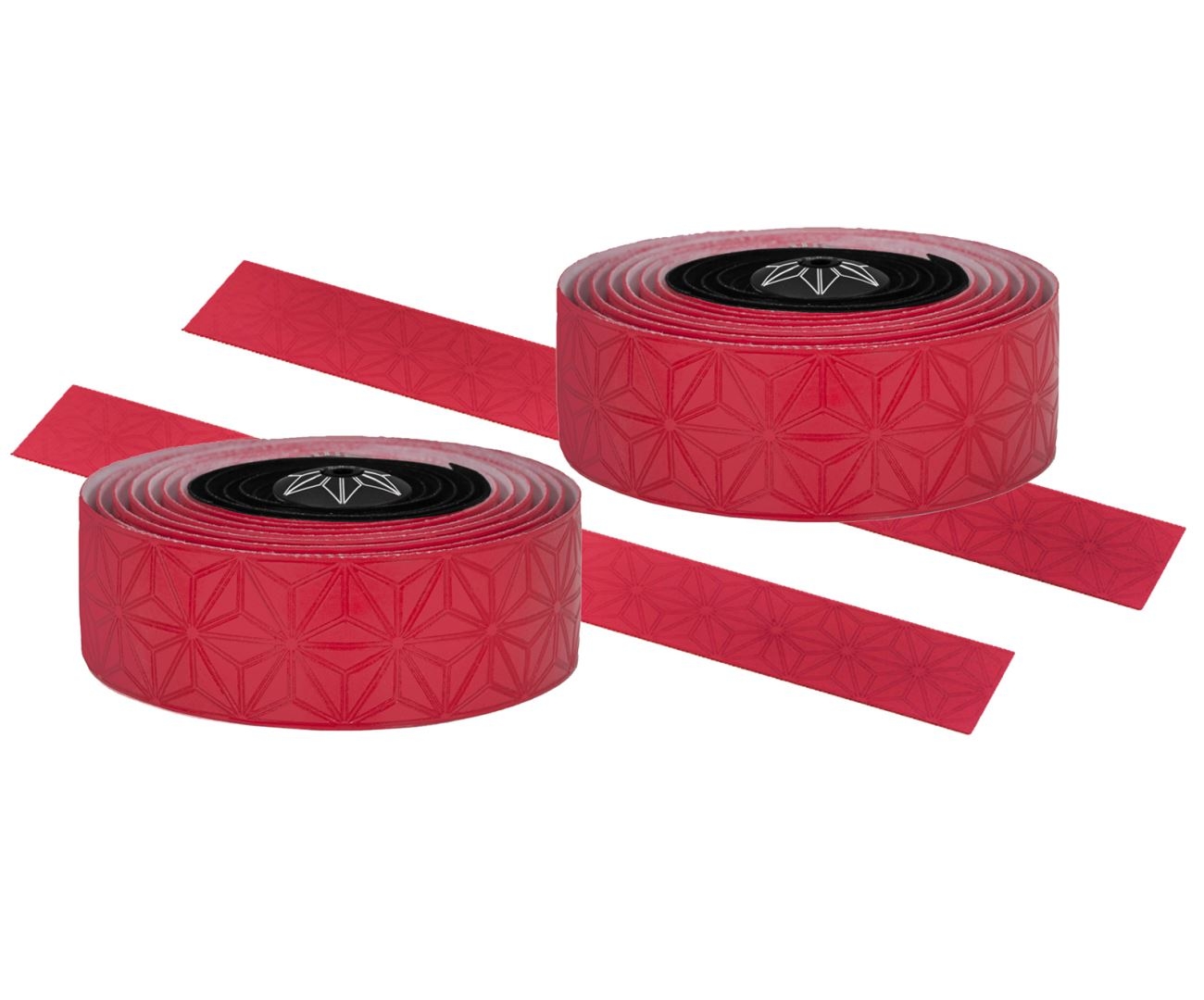 SUPACAZ STUURLINT STAR FADE ZWART/ROOD