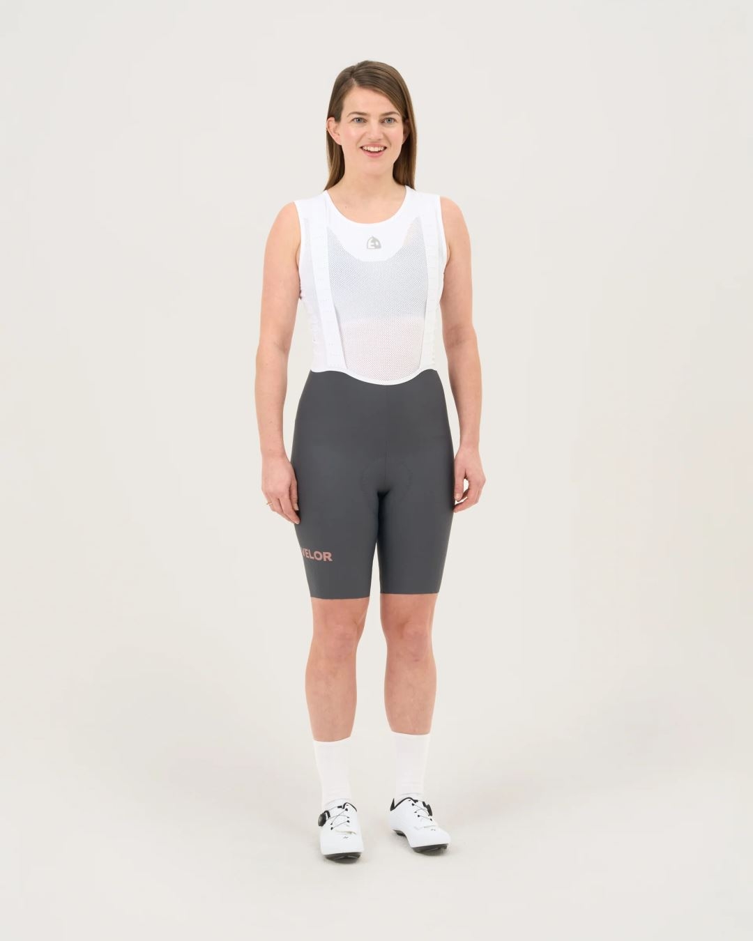 Velor Bib Shorts Women Sand