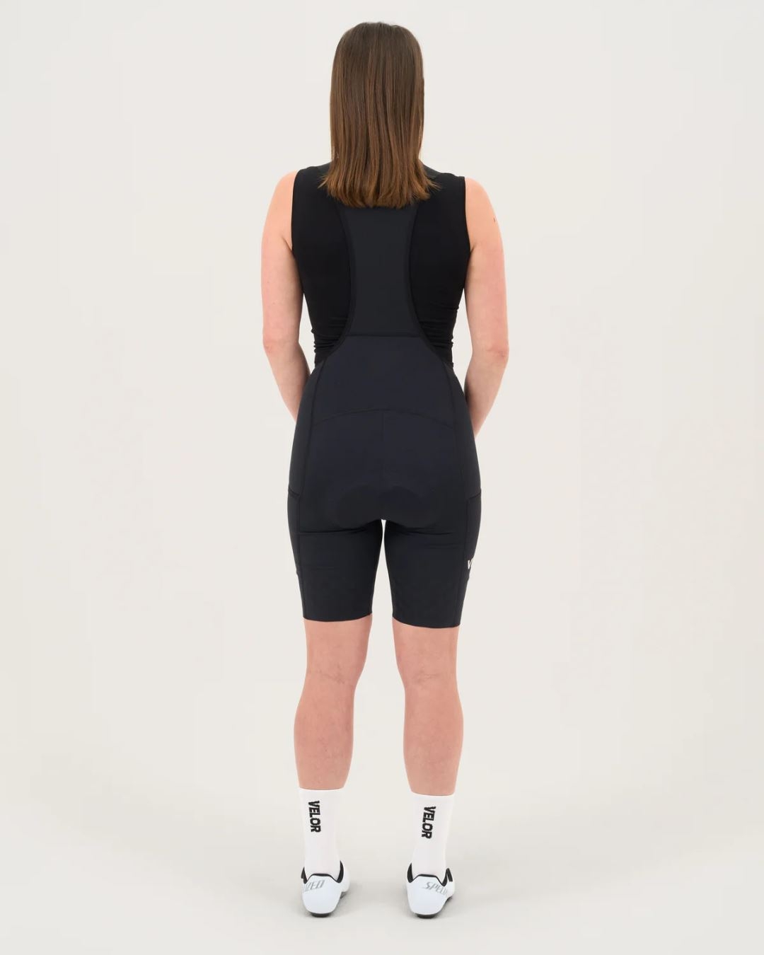 Velor Cargo Bib Shorts Women