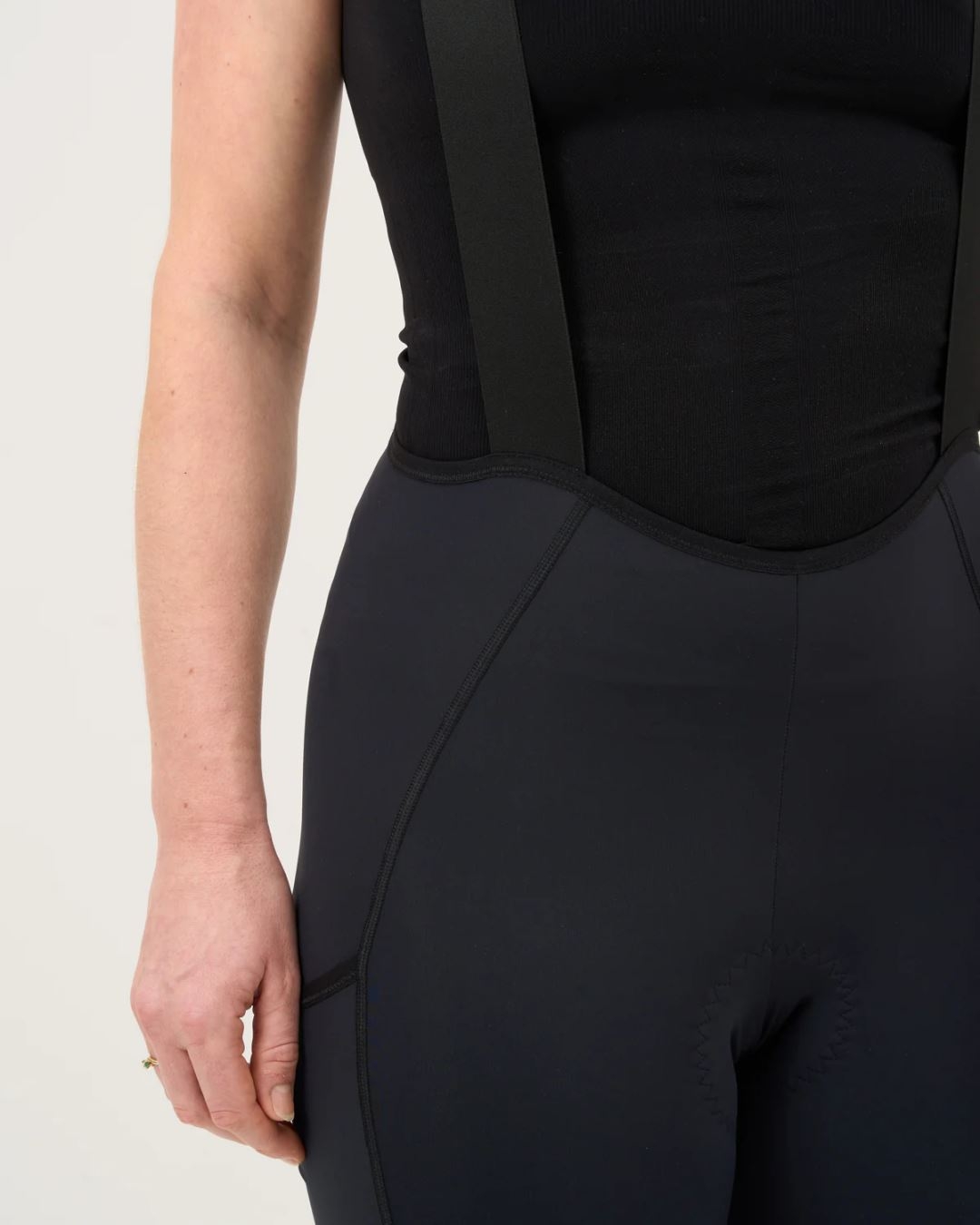 Velor Cargo Bib Shorts Women