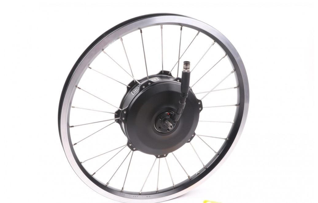 Brompton Voorwiel Electrisch, Zwart-Zilver