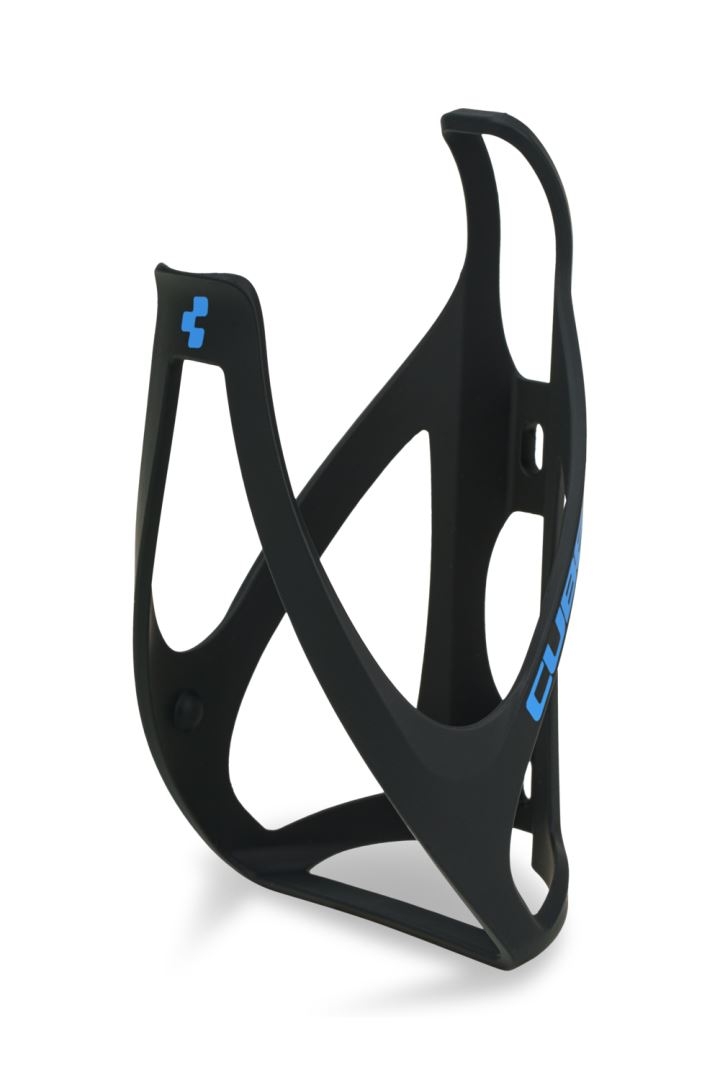 Cube bottle cage, Matte Black-Blue