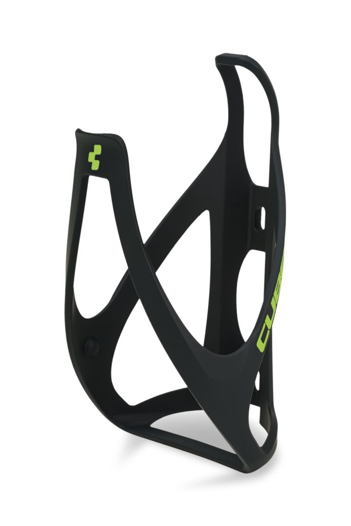 Cube bottle cage, Matte Black-Classic Green