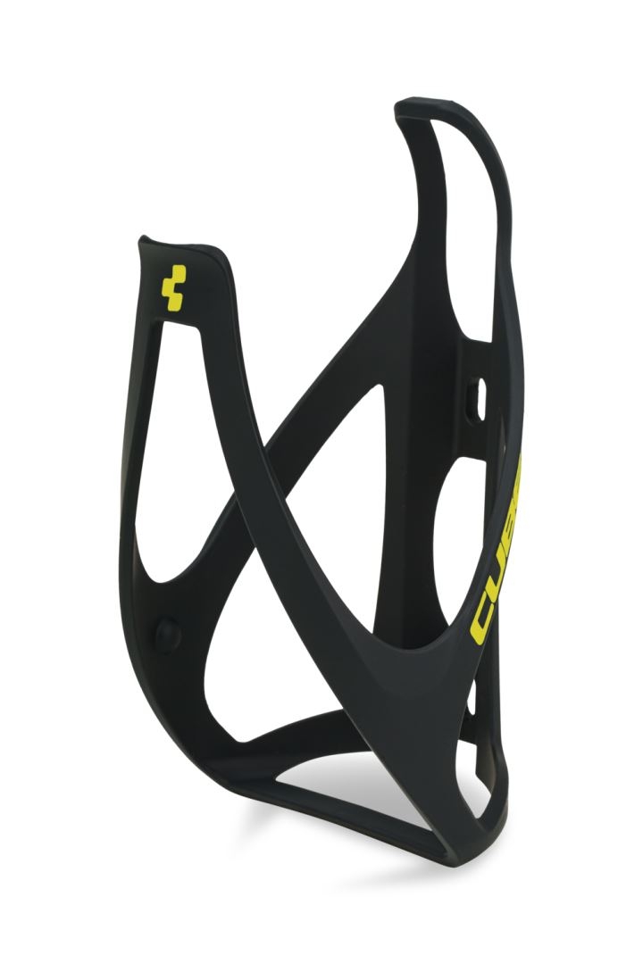 Cube bottle cage, Matte Black-Flash Yellow