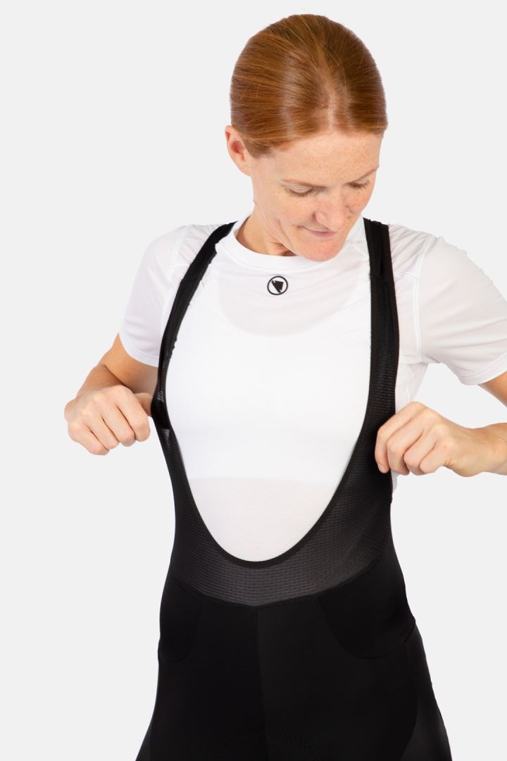 Endura FS260-Pro Dames Fietsbroek met bretels: Zwart