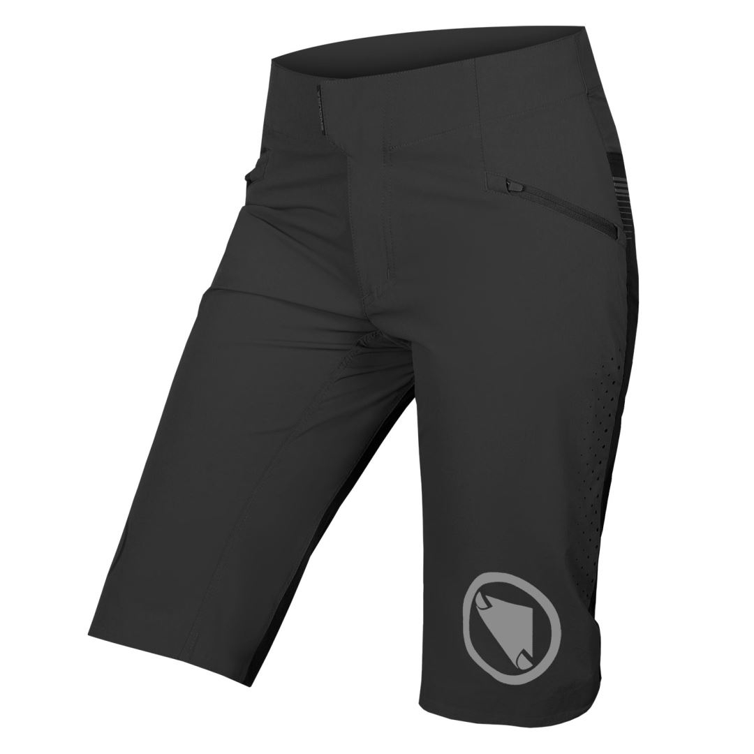 Endura SingleTrack Lite Baggy Dames Fietsbroek Short Fit: Zwart