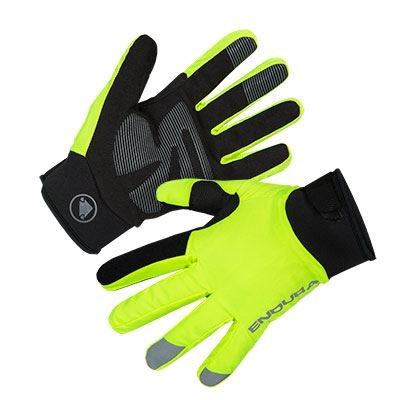 Endura Strike Glove: Hi-Viz Geel