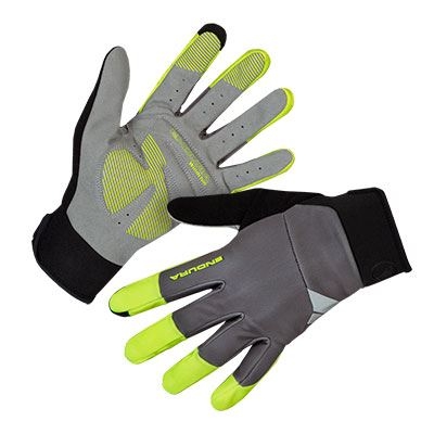 Endura Windchill Handschoen: Hi-Viz Geel