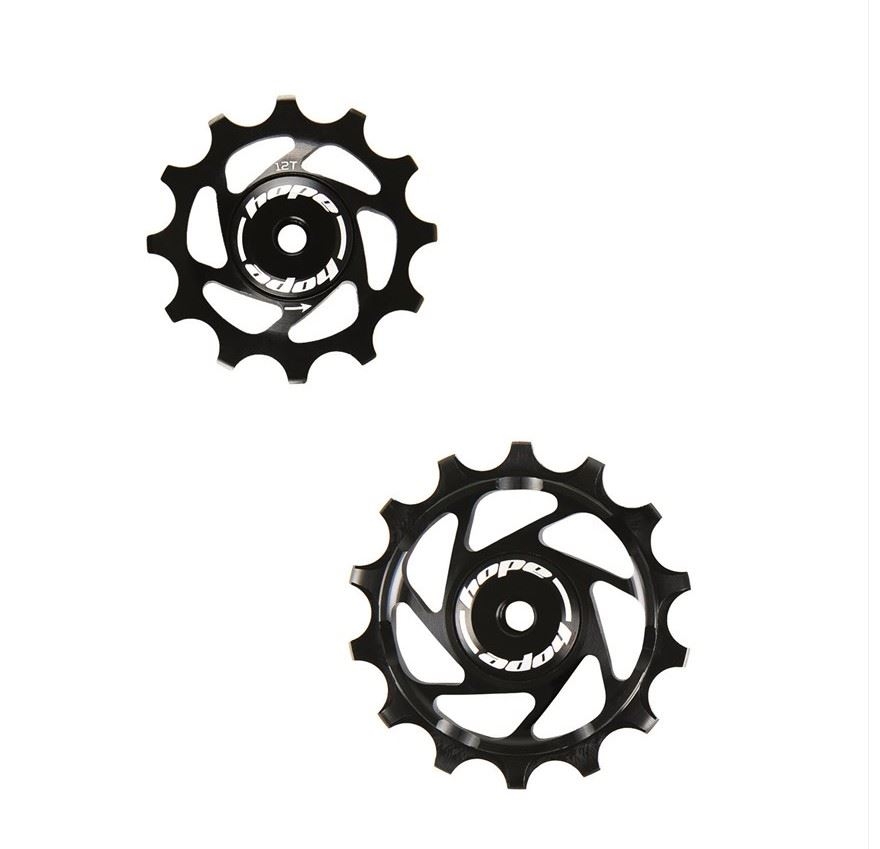 Hope Jockey Wheels 14T/12T – pair, Black