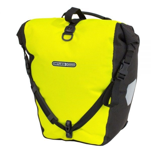 Ortlieb Tas backroller hivis single f5504 geel fluo/zwart