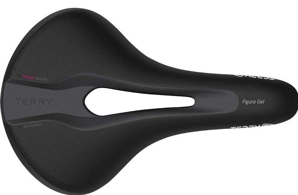 Terry Figura dames zadel gel, Zwart