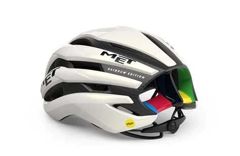 Met Trenta 3K Carbon MIPS fietshelm Rainbow Edition LTD