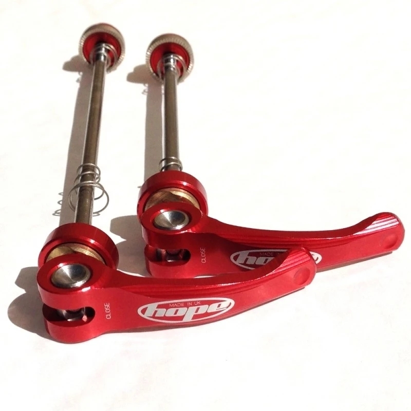 Hope Quick Release Skewer Pair Red – Road 130mm