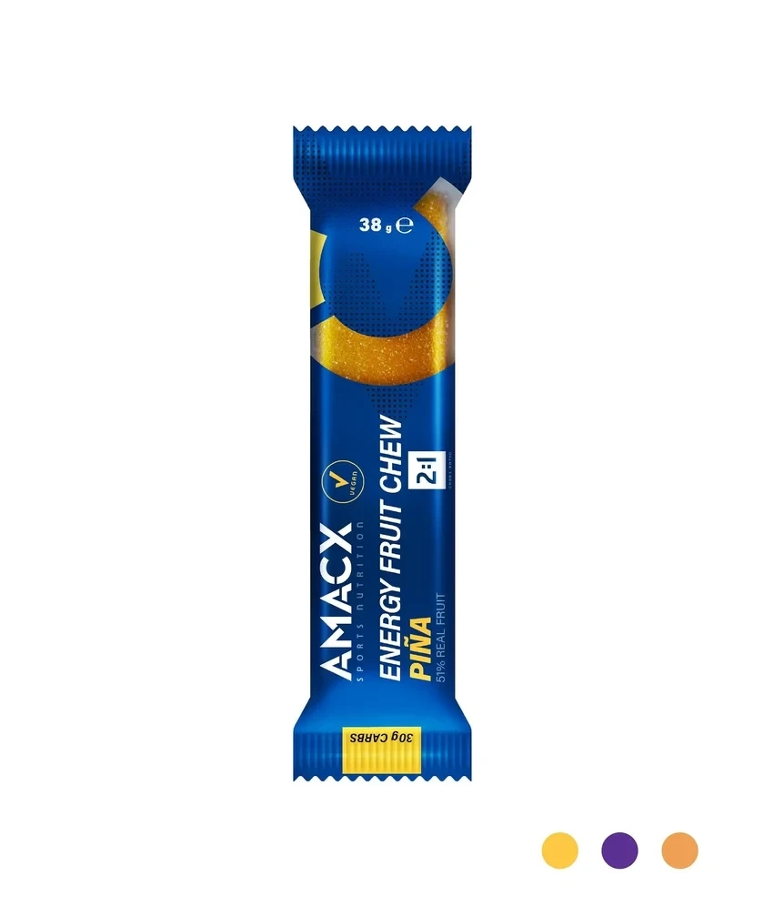 Amacx energy fruit chew piña