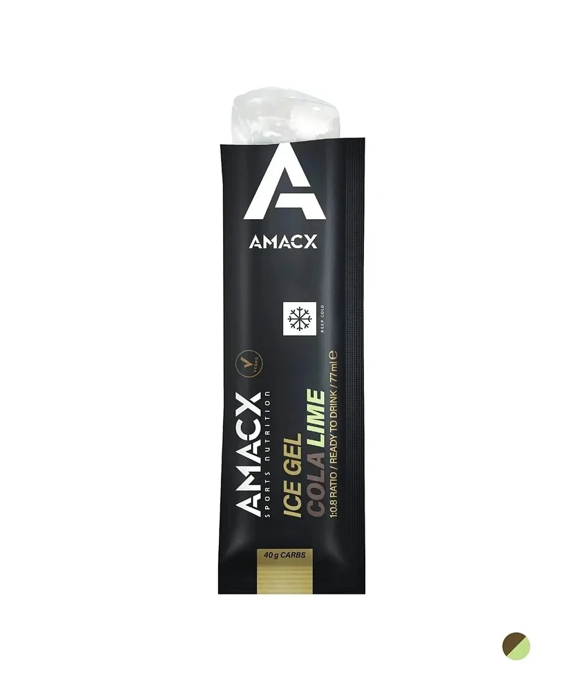 Amacx turbo ice gels 2:1 40gr carbs cola lime 77m
