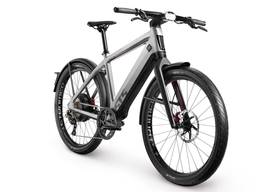 Stromer ST5 ABS met geveerde voorvork en zadelpen - Granite Grey